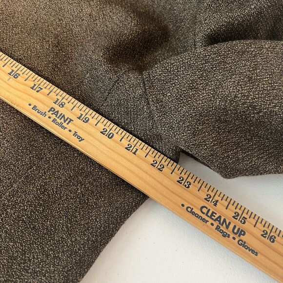 Vtg RBM Mens Size 42L Brown Lambswool Blazer Suit Jacket Sport Coat - Picture 9 of 12